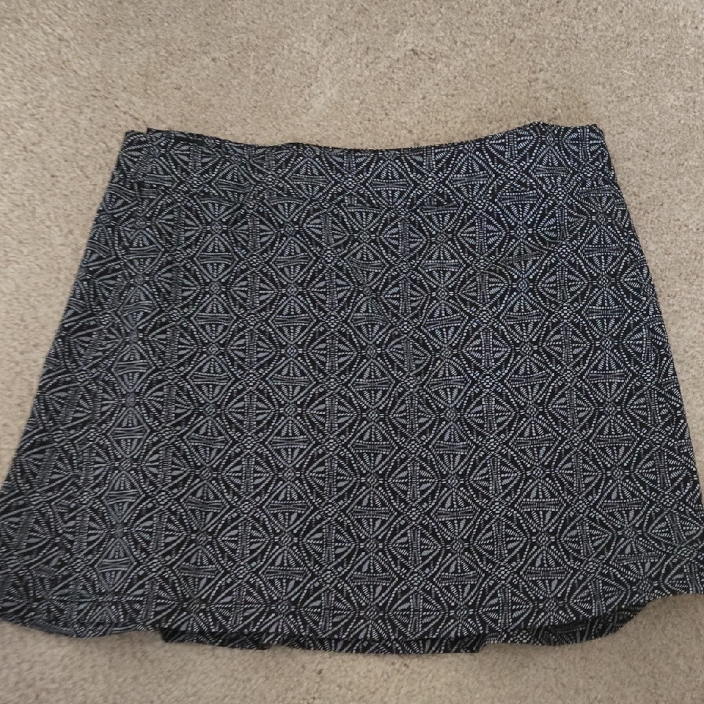 Ripskirt Hawaii Black and White Mini A-Line Skirt